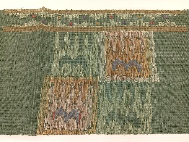 平和屋着物*夏物 1854年創業 帯屋捨松 八寸名古屋帯 抽象文様 正絹 逸品 BAAX7953hv