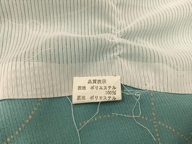 平和屋着物*夏物 小紋 幾何学文様 絽 洗える着物 BAAX8050mz