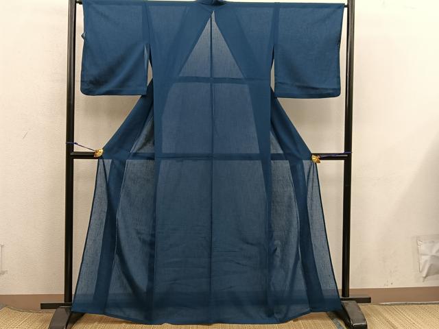 平和屋着物*夏物 色無地 褐返色 紗 洗える着物 BAAX8052mz