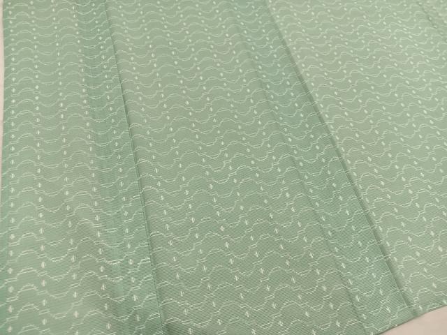 平和屋着物*夏物 小紋 絽 幾何学文様 洗える着物 BAAX8073mz