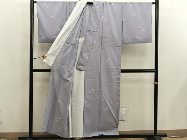 平和屋着物*夏物 小紋 絽縮緬 千鳥 洗える着物 BAAX8074mz