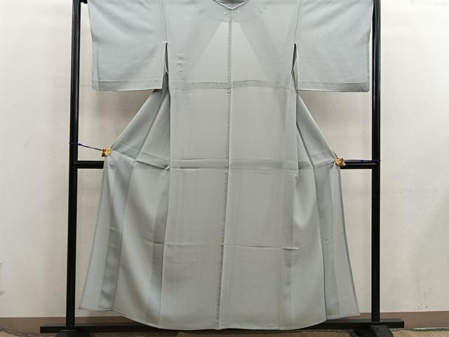 平和屋着物*夏物 色無地 絽 利久白茶色 正絹 逸品 BAAX8092mz