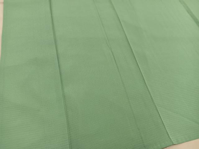 平和屋着物*夏物 色無地 絽 若葉色 正絹 逸品 BAAX8101mz