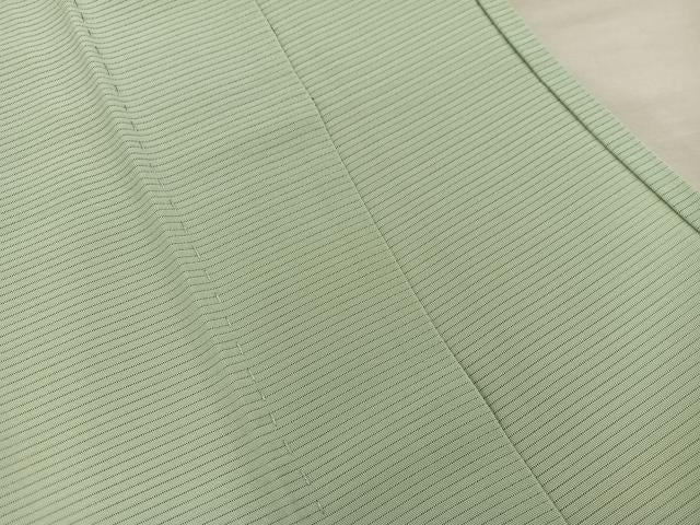 平和屋着物*夏物 色無地 絽 油色 正絹 逸品 BAAX8102mz