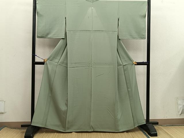 平和屋着物*夏物 色無地 絽 黄海松茶色 正絹 逸品 未使用 BAAX8105mz