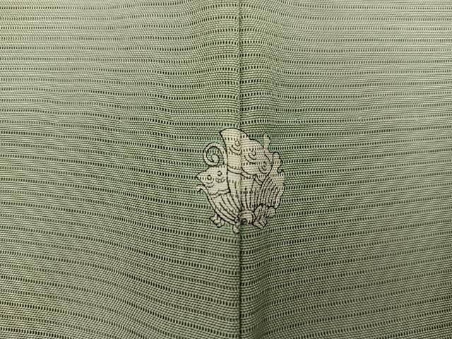平和屋着物*夏物 色無地 絽 黄海松茶色 正絹 逸品 未使用 BAAX8105mz