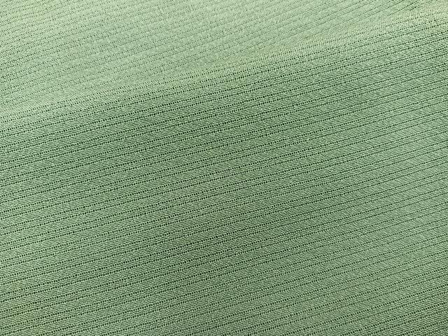 平和屋着物*夏物 色無地 絽縮緬 柳茶色 正絹 逸品 BAAX8110mz