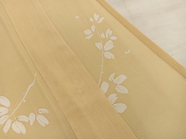 平和屋着物*夏物 小紋 絽 枝葉文 正絹 逸品 BAAX8134mz