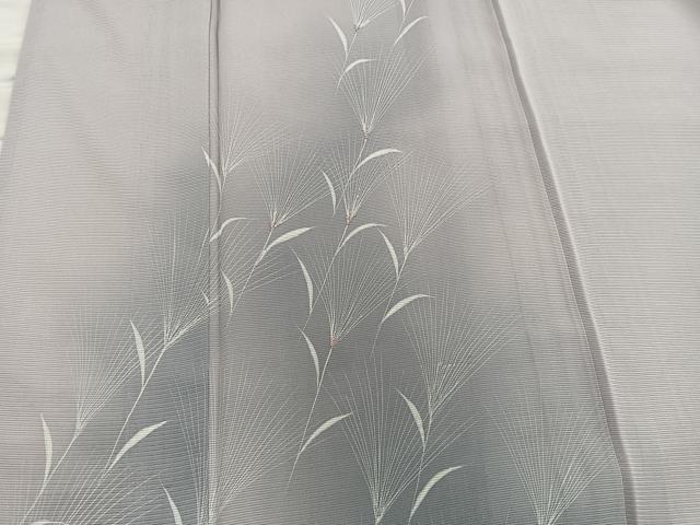 平和屋着物*夏物 訪問着 絽 草葉文 暈し染め 正絹 逸品 BAAX8135mz