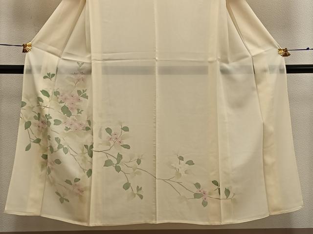 平和屋着物*夏物 訪問着 絽 枝花文 正絹 逸品 BAAX8146mz