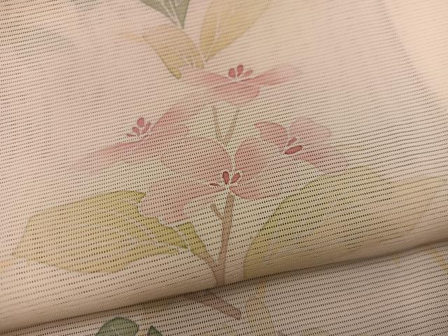 平和屋着物*夏物 訪問着 絽 枝花文 正絹 逸品 BAAX8146mz