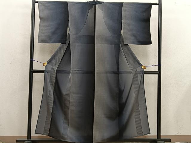 平和屋着物*夏物 お召 霞文 正絹 逸品 BAAX8147mz