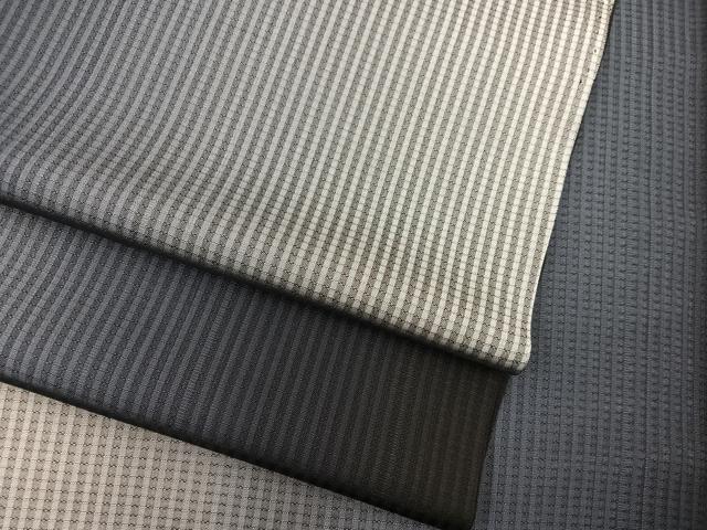 平和屋着物*夏物 お召 霞文 正絹 逸品 BAAX8147mz