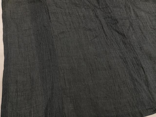 平和屋着物*夏物 本場小千谷紬 縞 麻 逸品 BAAX8156mz
