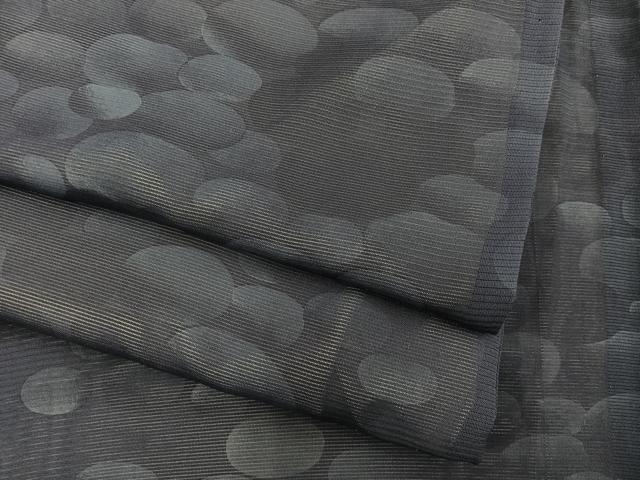 平和屋着物*夏物 小紋 絽 丸文 正絹 逸品 BAAX8164mz