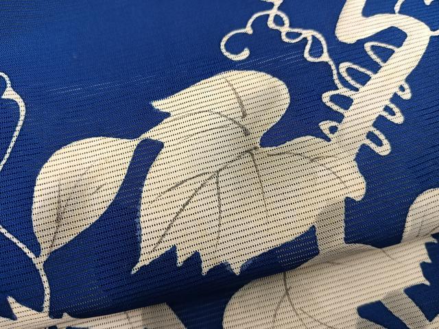 平和屋着物*夏物 訪問着 手描き 絽 葡萄蔦の葉文 正絹 逸品 BAAX8170mz