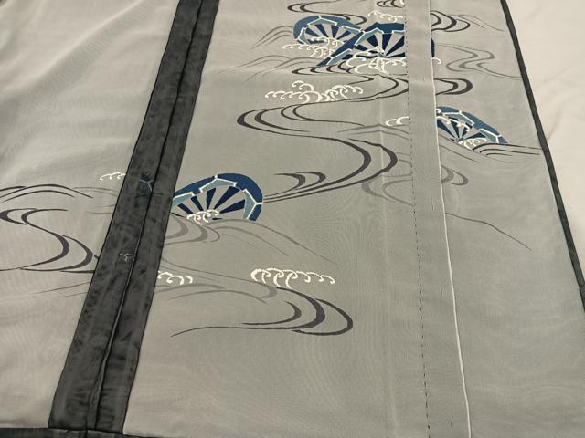 平和屋着物▽訪問着 無双 紗袷 紗×紗 片輪車文 金彩 正絹 逸品 BAAX8172mz