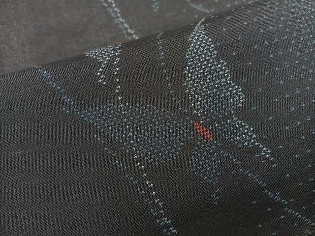 平和屋着物*夏物 本場大島紬 夏大島 舞蝶文 正絹 逸品 BAAX8186mz