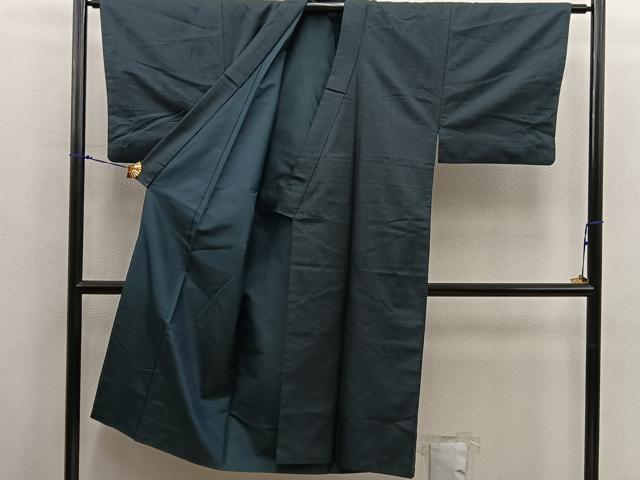 平和屋着物■男性 紬 アンサンブル 襦袢セット 100亀甲 総詰め 正絹 逸品 BAAX8195mz