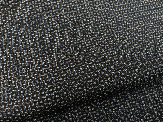平和屋着物●男性 本場大島紬 アンサンブル 80亀甲 総詰め 正絹 逸品 BAAX8196mz