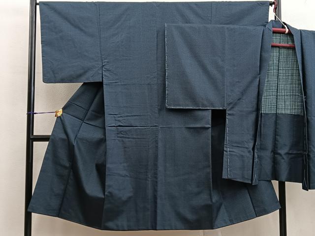 平和屋着物○男性 本場大島紬 100亀甲 総詰め 正絹 逸品 AABF8794ph