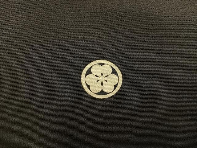 平和屋着物■豪華黒留袖 刺繍 菊花文 金糸 正絹 逸品 BAAX8218mz