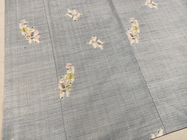 平和屋着物■上質な紬 唐子遊び 正絹 逸品 BAAX8233mz