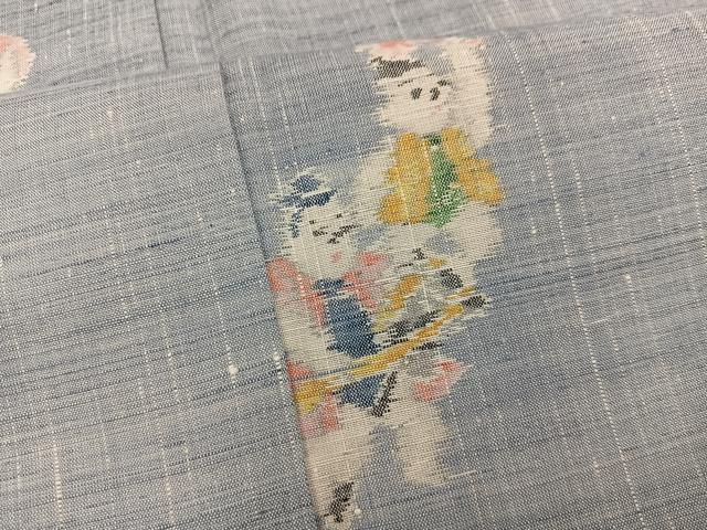平和屋着物■上質な紬 唐子遊び 正絹 逸品 BAAX8233mz