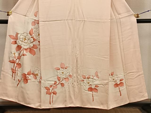 平和屋着物■訪問着 枝椿 暈し染め 金彩 正絹 逸品 BAAX8243mz