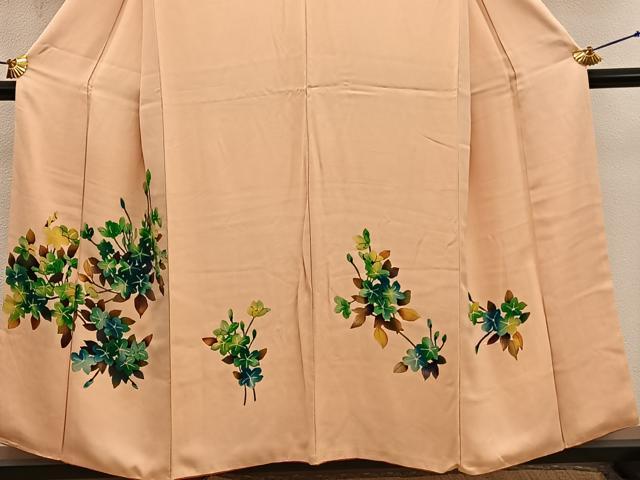 平和屋着物■訪問着 枝花文 ろうけつ染め 正絹 逸品 BAAX8249mz
