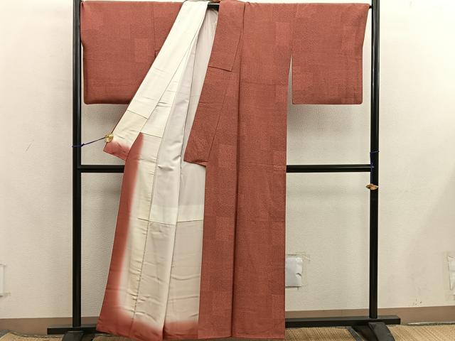 平和屋着物■江戸小紋 作家物 寄せ小紋柄 正絹 逸品 BAAX8252mz