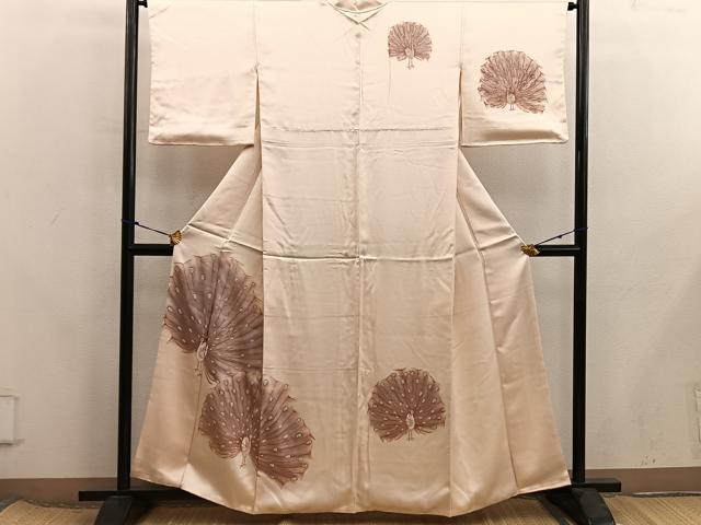 平和屋着物■訪問着 孔雀 正絹 逸品 BAAX8268mz