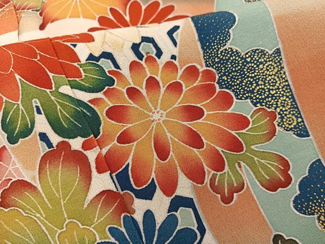 平和屋着物■豪華黒留袖 友禅 作家物 菊花文 暈し染め 金彩 正絹 逸品 BAAX8279mz