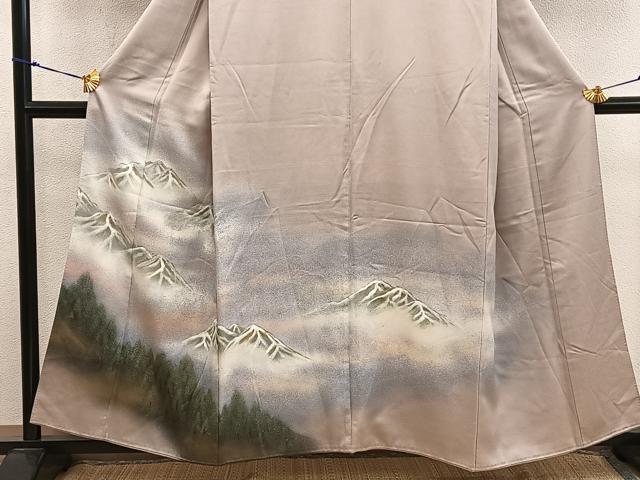 平和屋着物■豪華色留袖 遠山樹林文 暈し染め 金銀糸 正絹 逸品 BAAX8281mz