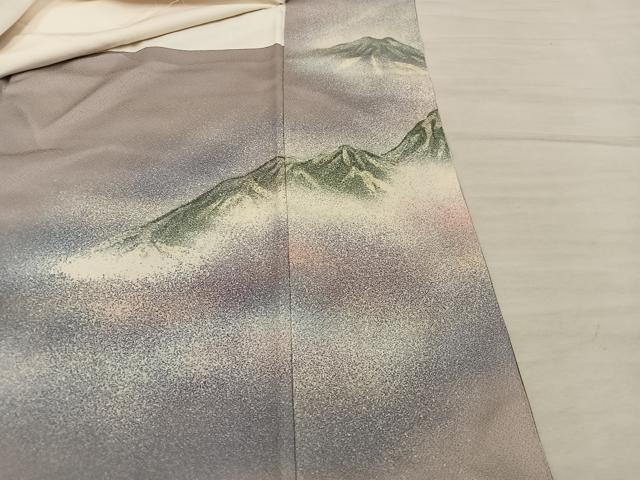 平和屋着物■豪華色留袖 遠山樹林文 暈し染め 金銀糸 正絹 逸品 BAAX8281mz