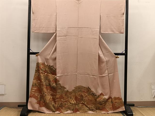 平和屋着物■豪華色留袖 作家物 駒刺繍 祇園祭 金彩 正絹 逸品 BAAX8283mz