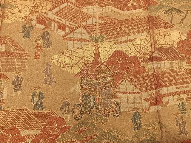 平和屋着物■豪華色留袖 作家物 駒刺繍 祇園祭 金彩 正絹 逸品 BAAX8283mz