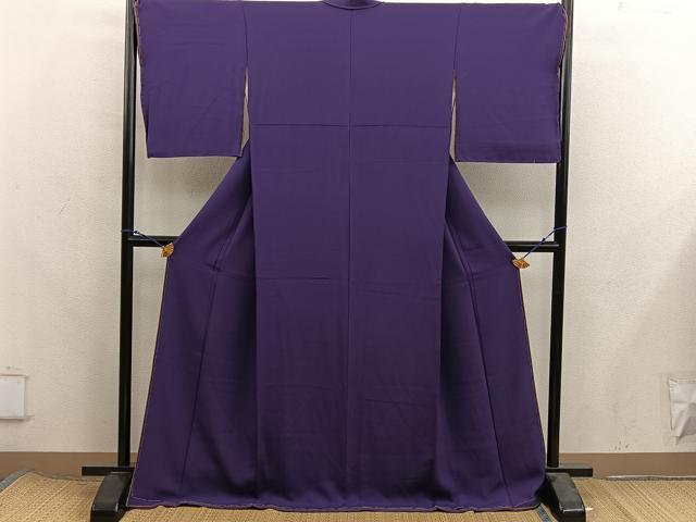 平和屋着物■上質な色無地 似せ紫色 やまと誂製 正絹 逸品 未使用 BAAX8285mz