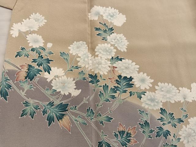 平和屋着物■訪問着 友禅 枝花文 暈し染め 正絹 逸品 BAAX8310mz