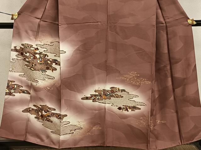 平和屋着物■訪問着 宝尽くし花文 暈し染め 金彩 正絹 逸品 BAAX8327mz