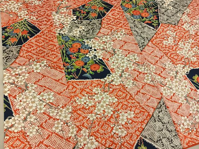 平和屋着物■上質な小紋 枝梅花文 正絹 逸品 BAAX8339mz