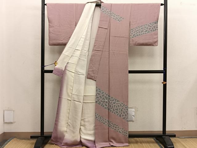 平和屋着物■訪問着 絞り 幾何学文様 正絹 逸品 未使用 BAAX8343mz