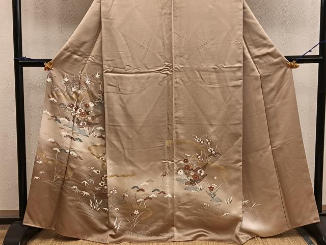 平和屋着物■訪問着 船花文 暈し染め 金彩 正絹 逸品 BAAX8359mz