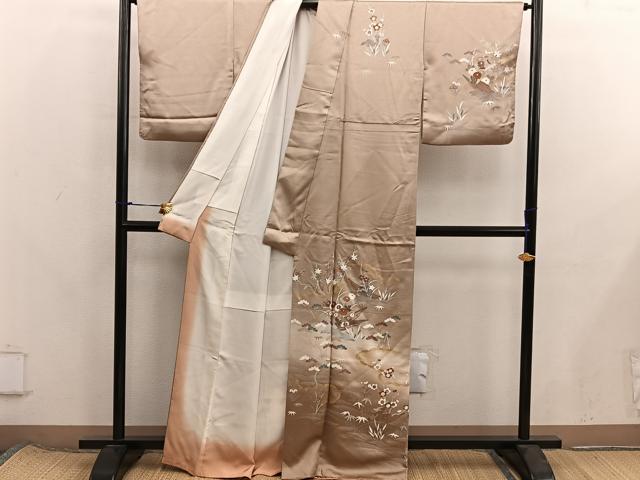 平和屋着物■訪問着 船花文 暈し染め 金彩 正絹 逸品 BAAX8359mz