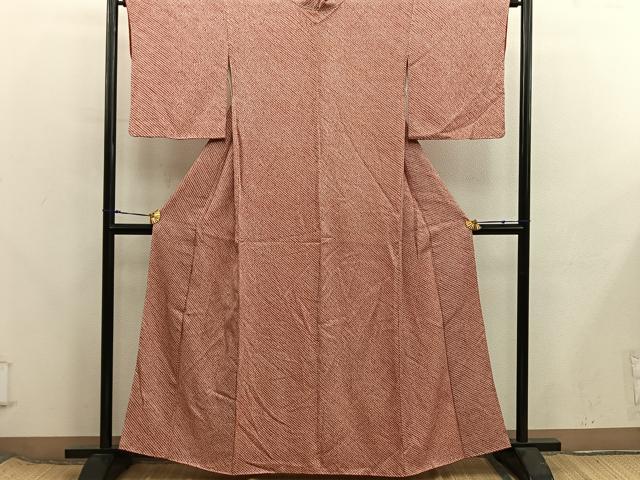 平和屋着物■大変加工の良い総絞り小紋 総絞り 正絹 逸品 BAAX8365mz