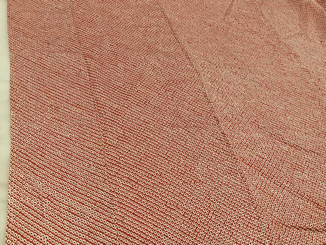 平和屋着物■大変加工の良い総絞り小紋 総絞り 正絹 逸品 BAAX8365mz