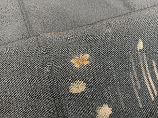 平和屋着物●上質な小紋 舞蝶花文 蛍暈し そごう扱い 正絹 逸品 BAAX8368mz