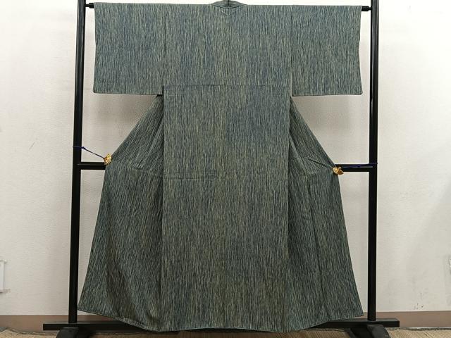 平和屋着物■上質な小紋 縞 正絹 逸品 BAAX8382mz