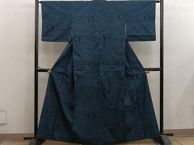 平和屋着物■上質な紬 舞蝶文 正絹 逸品 BAAX8393mz