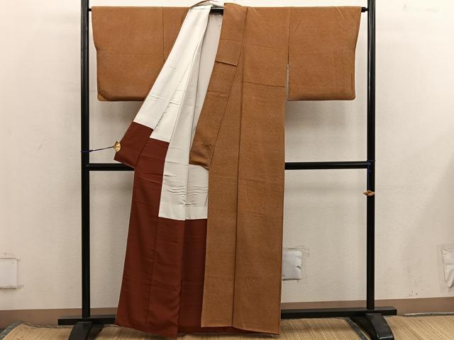 平和屋着物■上質な小紋 霞文 正絹 逸品 BAAX8432mz